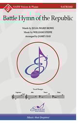 Battle Hymn of the Republic SATB choral sheet music cover